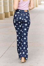 Load image into Gallery viewer, Judy Blue Janelle Full Size High Waist Star Print Flare Jeans