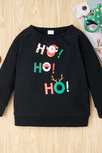 Load image into Gallery viewer, Girls Christmas Pattern Top and Pants Set