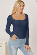 Load image into Gallery viewer, Square Neck Long Sleeve T-Shirt