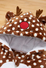 Load image into Gallery viewer, Boys Rudolph Feature Polka Dot Hooded Coat