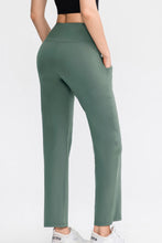 Load image into Gallery viewer, Elastic High Waist Sports Straight Leg Pants