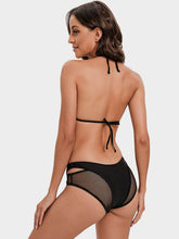 Load image into Gallery viewer, Tie-Back Halter Neck Three-Piece Swim Set