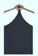 Load image into Gallery viewer, Ribbed Halter Neck Knit Top