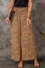 Load image into Gallery viewer, Leopard Print Wide Leg Pants with Pockets