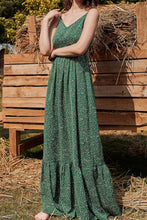 Load image into Gallery viewer, Ditsy Floral Spaghetti Strap Maxi Dress