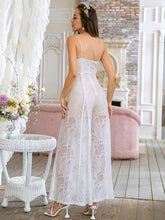 Load image into Gallery viewer, Lace Spaghetti Strap Zip-Back Jumpsuit