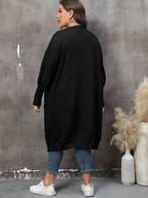 Load image into Gallery viewer, Plus Size Long Sleeve Pocketed Cardigan