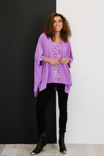 Load image into Gallery viewer, ODDI Wanderer Full Size Run Embroidered Poncho Top