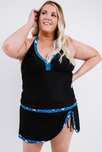 Load image into Gallery viewer, Plus Size Leopard Halter Neck Two-Piece Swimsuit