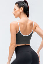 Load image into Gallery viewer, Contrast Crisscross Strap Sports Bra