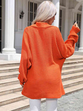 Load image into Gallery viewer, Johnny Collar Ribbed Tunic Sweater