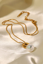 Load image into Gallery viewer, Freshwater Pearl Pendant 18K Gold-Plated Necklace