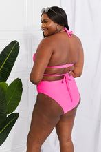 Load image into Gallery viewer, Marina West Swim Summer Splash Halter Bikini Set in Pink
