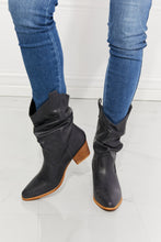 Load image into Gallery viewer, MMShoes Better in Texas Scrunch Cowboy Boots in Navy