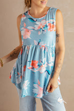 Load image into Gallery viewer, Floral Peplum Tank Top