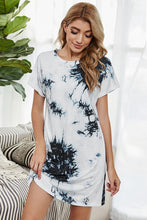 Load image into Gallery viewer, Tie-Dye Round Neck Tee Dress with Pockets