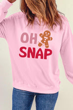 Load image into Gallery viewer, OH SNAP Round Neck Long Sleeve Sweatshirt