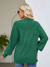 Load image into Gallery viewer, Open Front Ribbed Trim Cardigan