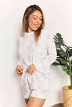 Load image into Gallery viewer, Double Take Floral Long Sleeve Top and Shorts Loungewear Set