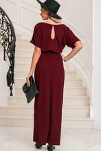 Load image into Gallery viewer, Belted Split Round Neck Dress