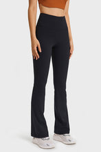 Load image into Gallery viewer, Elastic Waist Flare Yoga Pants