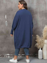 Load image into Gallery viewer, Plus Size Long Sleeve Pocketed Cardigan