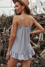 Load image into Gallery viewer, Ruffle Hem Adjustable Spaghetti Strap Cami