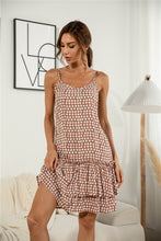 Load image into Gallery viewer, Polka Dot Hammock Ruffle Hem Dress