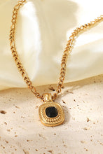 Load image into Gallery viewer, 18K Gold Plated Inlaid Rhinestone Pendant Necklace
