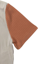 Load image into Gallery viewer, Plus Size Two-Tone Ribbed Top and Drawstring Pants Set