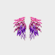 Load image into Gallery viewer, Alloy Acrylic Wing Earrings
