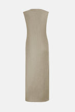 Load image into Gallery viewer, Pleated Round Neck Sleeveless Midi Dress
