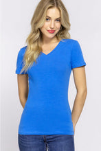 Load image into Gallery viewer, ACTIVE BASIC V-Neck Short Sleeve T-Shirt