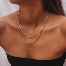 Load image into Gallery viewer, 18K Gold-Plated Double-Layered Necklace