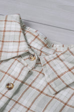 Load image into Gallery viewer, Plaid Contrast Button Front Shirt