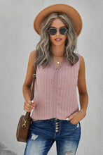 Load image into Gallery viewer, Swiss Dot Lace Detail Plunge Tank