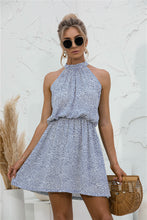 Load image into Gallery viewer, Floral Tied Sleeveless Mini Dress