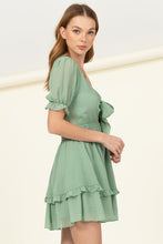 Load image into Gallery viewer, DAYS LIKE THIS TIE FRONT MINI DRESS