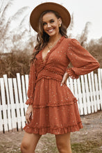 Load image into Gallery viewer, Glitter Stars Backless Ruffle Dress