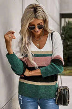 Load image into Gallery viewer, Colorblock Drop Shoulder Sweater