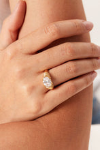 Load image into Gallery viewer, 18K Gold Plated Zircon Ring