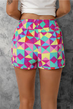 Load image into Gallery viewer, Color Block Elastic Waist Shorts