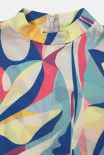 Load image into Gallery viewer, Plus Size Abstract Print Top and Wide Leg Pants Set with Pockets