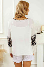 Load image into Gallery viewer, Printed Round Neck Long Sleeve Blouse