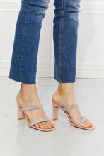 Load image into Gallery viewer, MMShoes Leave A Little Sparkle Rhinestone Block Heel Sandal in Pink