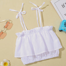 Load image into Gallery viewer, Girls Layered Cami and Pineapple Print Skirt Set