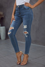 Load image into Gallery viewer, Vintage Skinny Ripped Jeans