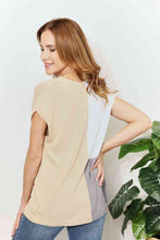 Load image into Gallery viewer, Double Take Color Block V-Neck Knit Top