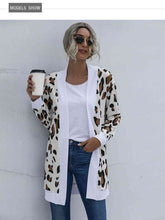 Load image into Gallery viewer, Leopard Open Front Cardigan