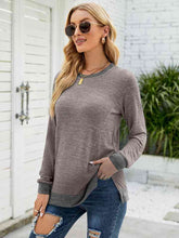 Load image into Gallery viewer, Round Neck Long Sleeve Blouse